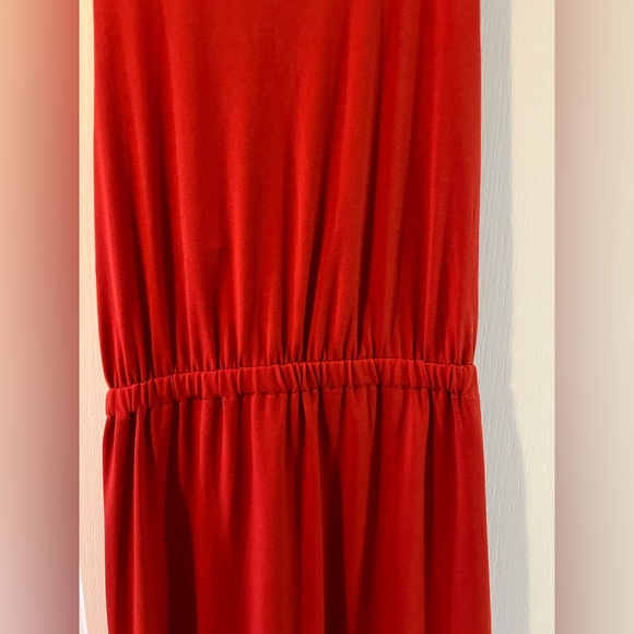 💙 4 for $40 💙 Banana Republic criss cross back Burnt Orange Sleeveless Dress - Picture 9 of 11